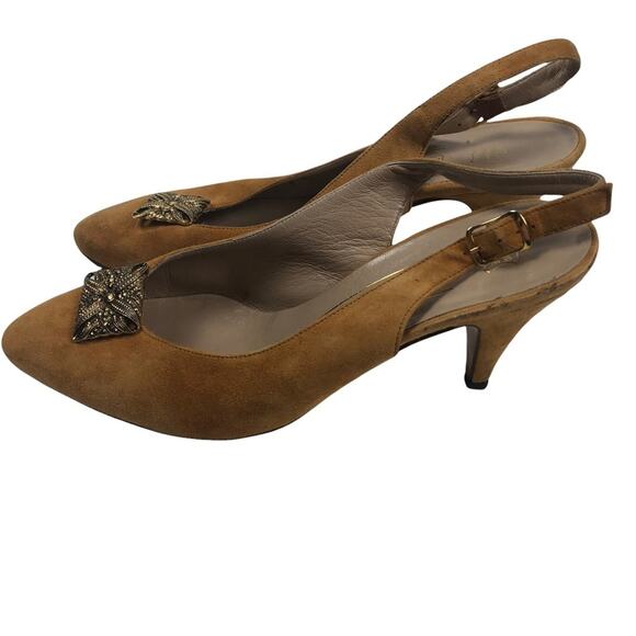 Vtg Bruno Magli Suede Slingback 8 - Picture 2 of 8